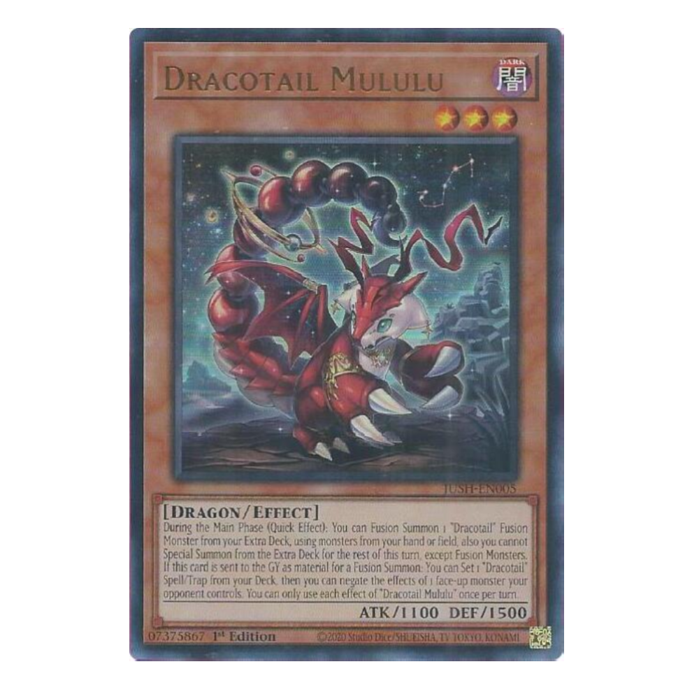 Dracotail Mululu - JUSH-EN005 - Ultra Rare - 1st Edition