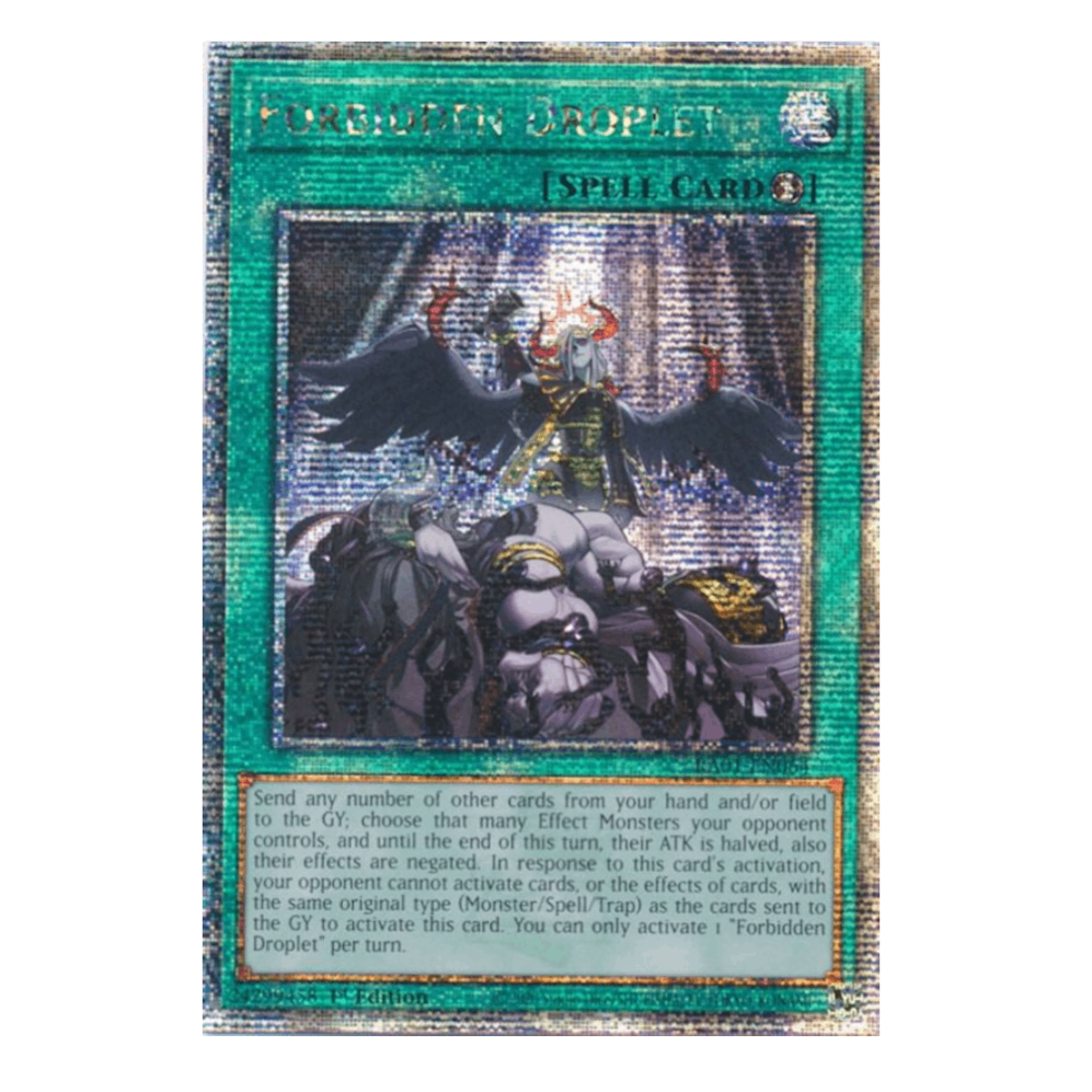 Forbidden Droplet - RA01-EN064 - Quarter Century Secret Rare - 1st Edition