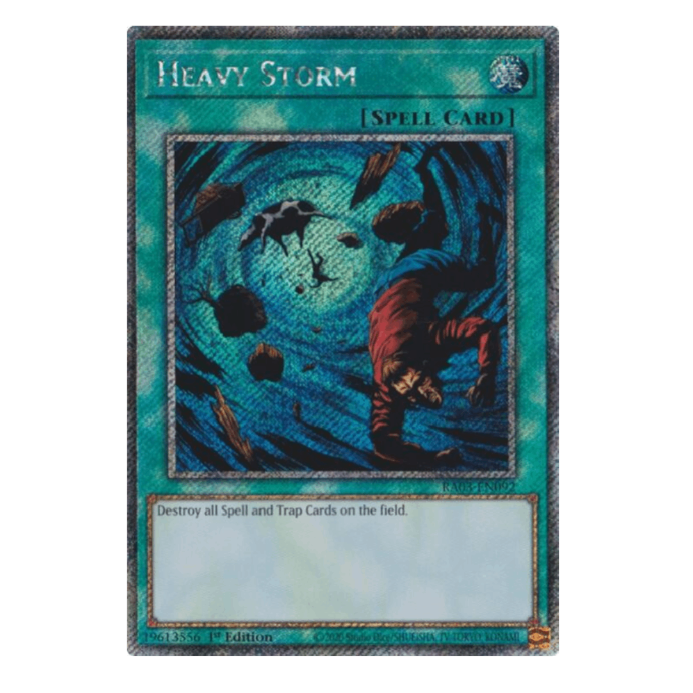 Heavy Storm - RA03-EN092 - Platinum Secret Rare - 1st Edition