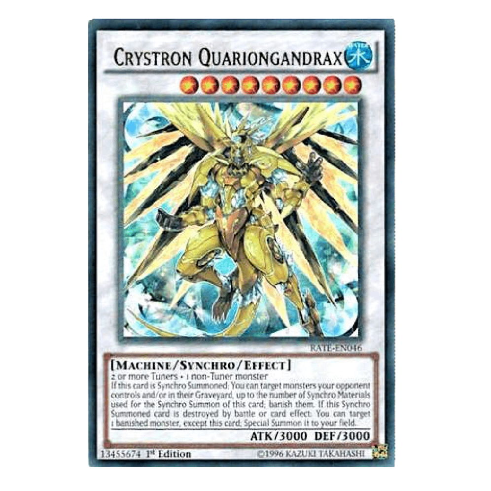 Crystron Quariongandrax - RATE-EN046 - Ultra Rare - 1st Edition