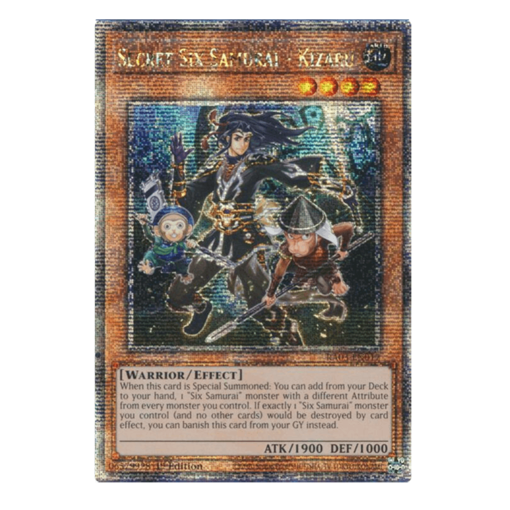 Secret Six Samurai - Kizaru - RA03-EN017 - Quarter Century Secret Rare - 1st Edition