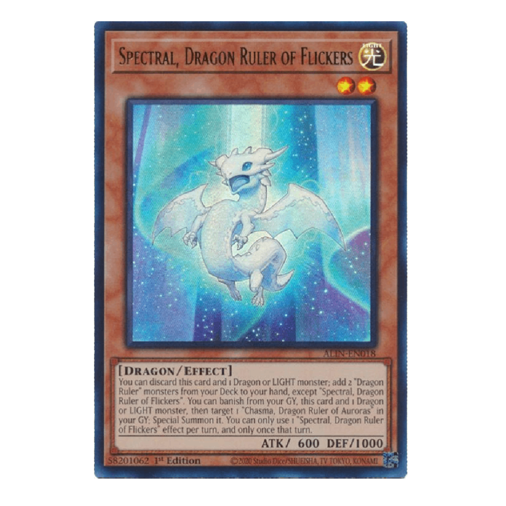 Spectral, Dragon Ruler of Flickers - ALIN-EN018 - Ultra Rare - 1st Edition