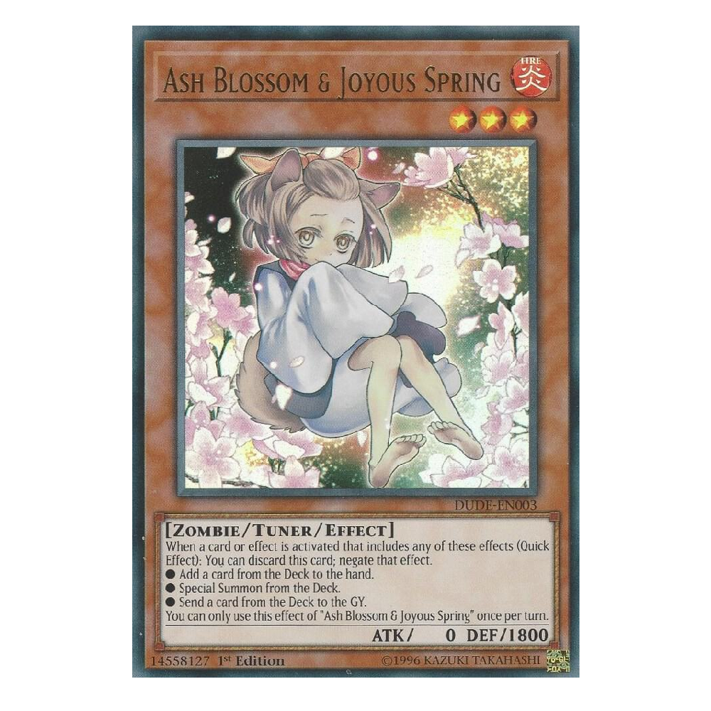 Ash Blossom & Joyous Spring - DUDE-EN003 - Ultra Rare - 1st Edition