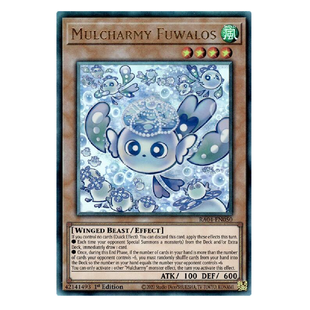 Mulcharmy Fuwalos -RA04-EN050 - Prismatic Ultimate Rare - 1st Edition