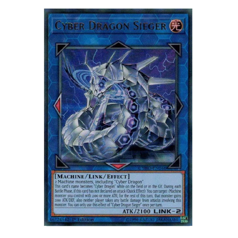 Cyber Dragon Sieger - CYHO-EN046 - Ultra Rare - 1st Edition