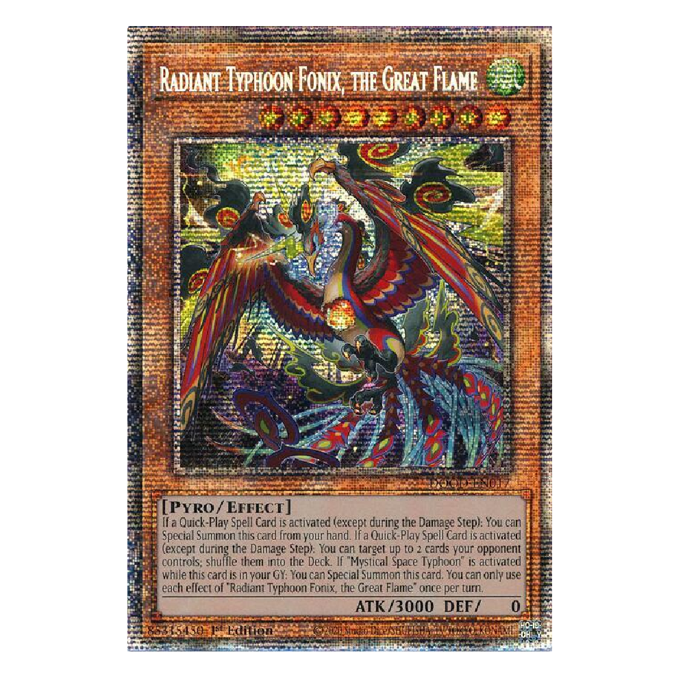 Radiant Typhoon Fonix, The Great Flame - DOOD-EN017 - Starlight Rare - 1st Edition