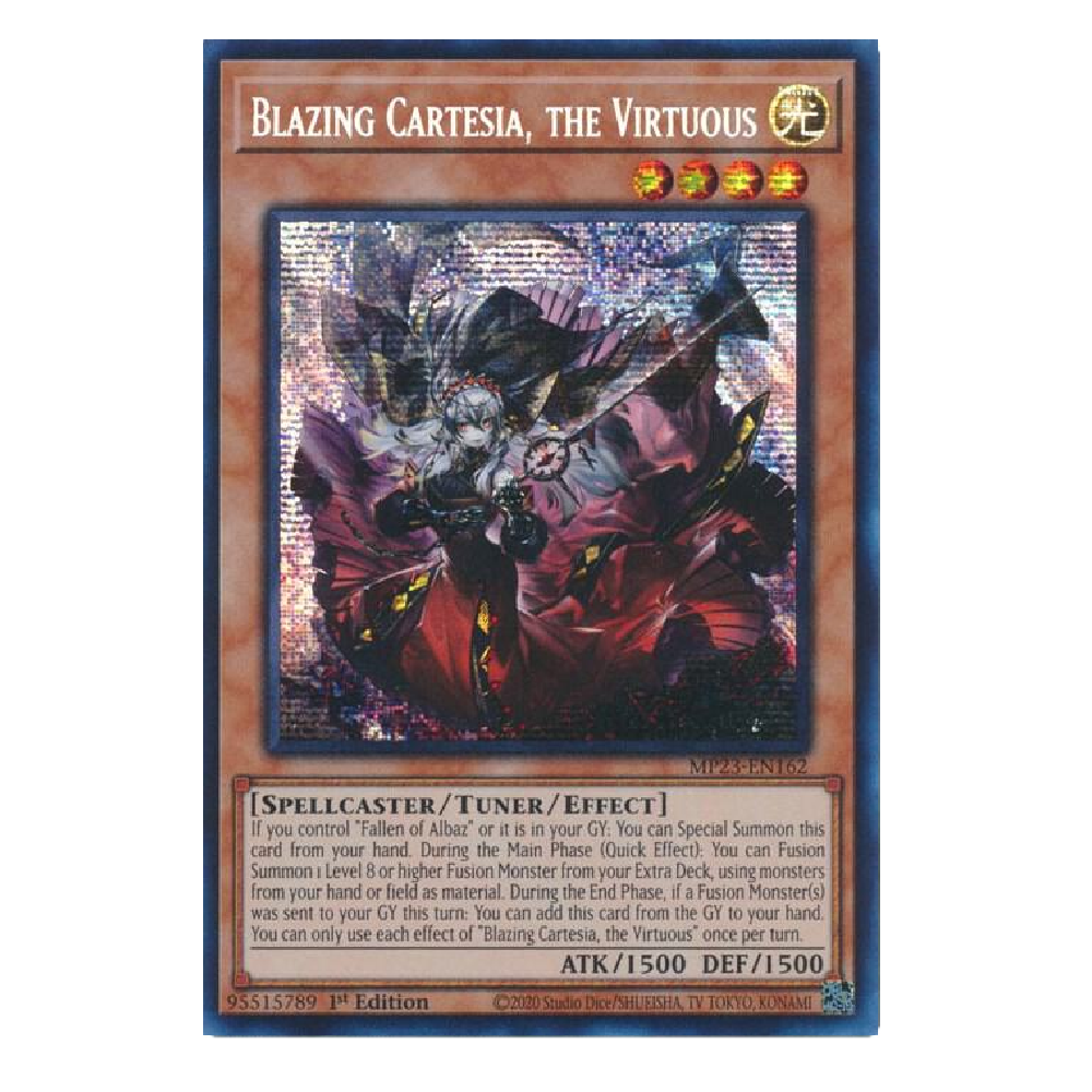 Blazing Cartesia, The Virtuous - MP23-EN162 - Prismatic Secret Rare - 1st Edition