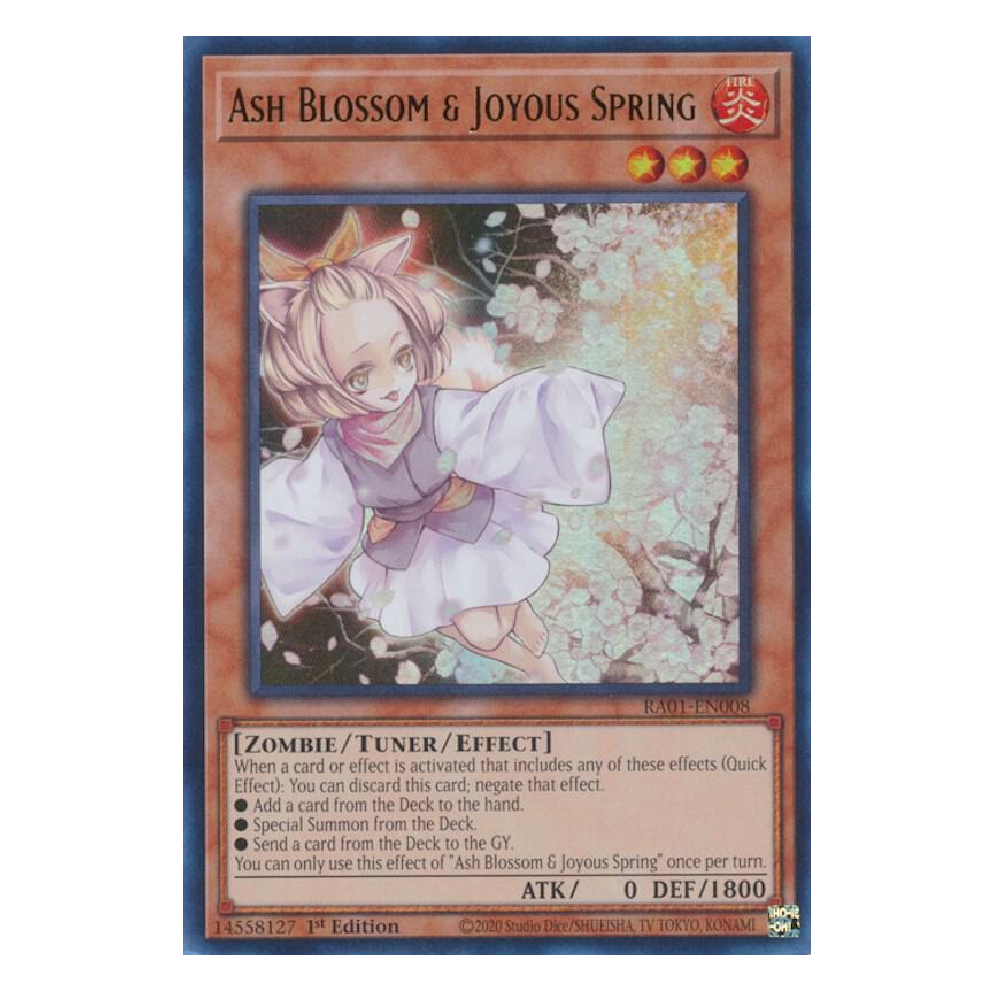 Ash Blossom & Joyous Spring - RA01-EN008 - Ultra Rare - 1st Edition