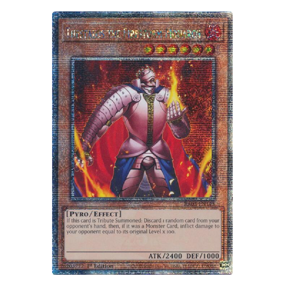 Thestalos The Firestorm Monarch - RA03-EN0143 - Quarter Century Secret Rare - 1st Edition