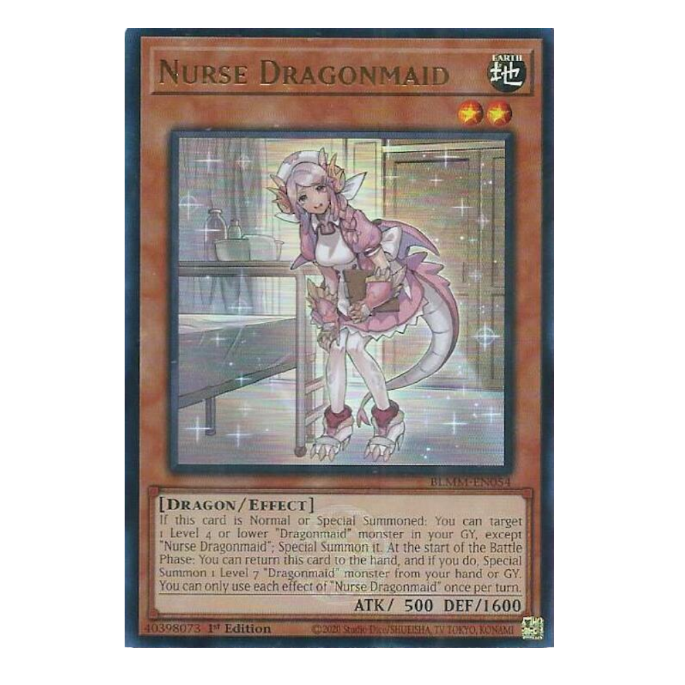 Nurse Dragonmaid - BLMM-EN054 - Ultra Rare - 1st Edition