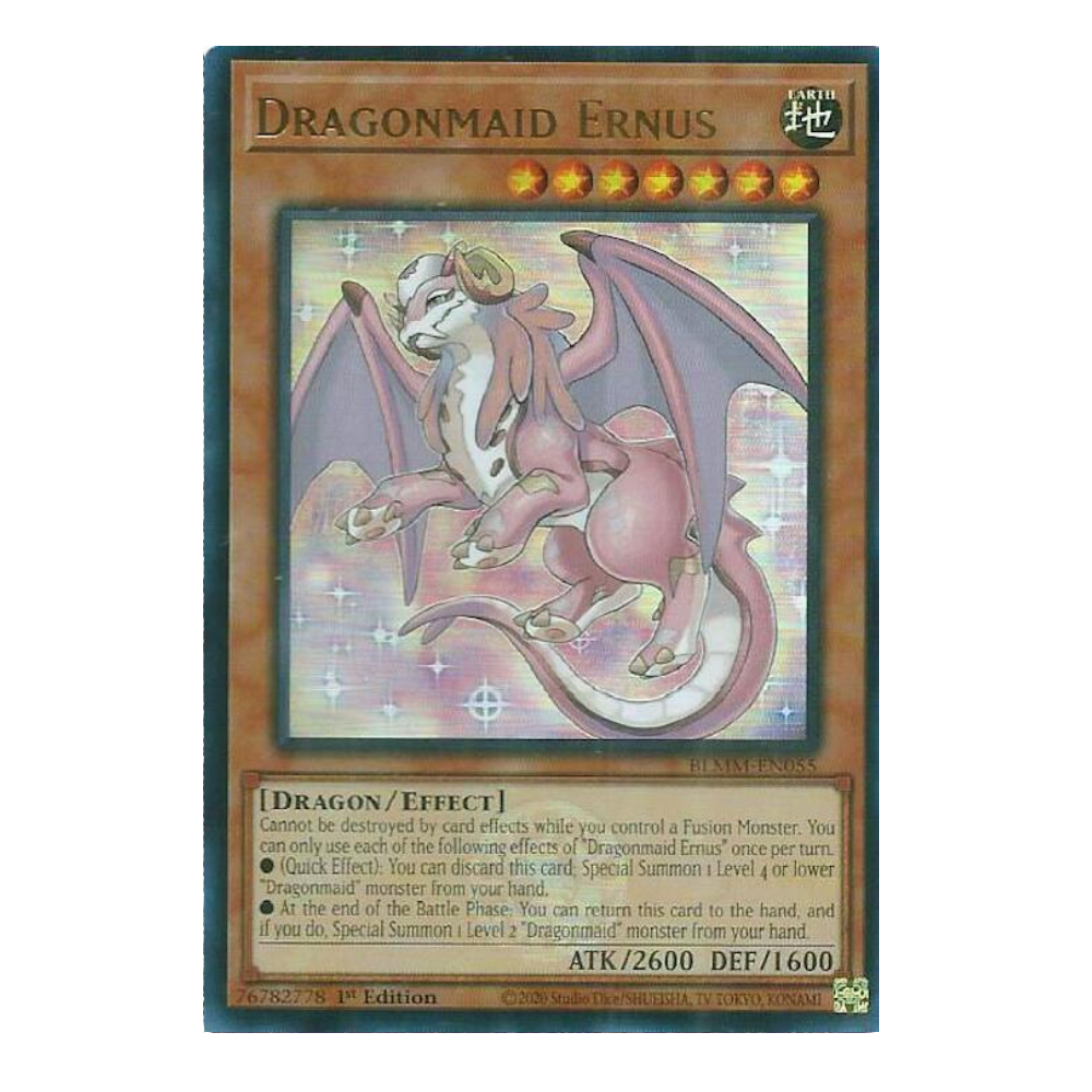 Dragonmaid Ernus - BLMM-EN055 - Ultra Rare - 1st Edition