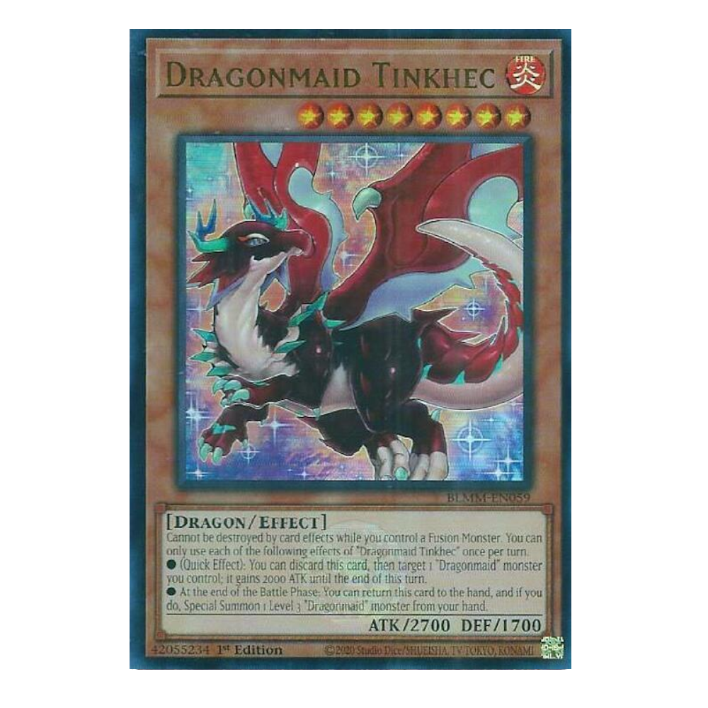 Dragonmaid Tinkhec - BLMM-EN059 - Ultra Rare - 1st Edition