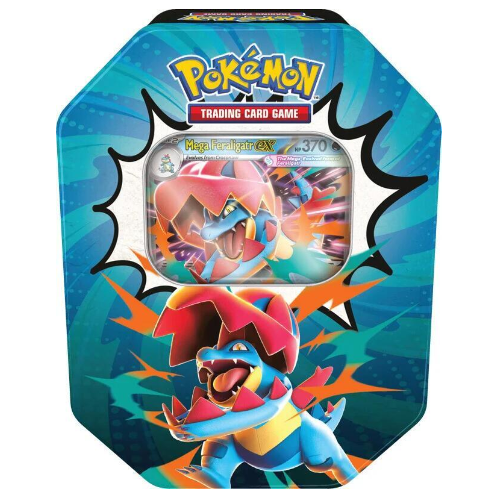 Pokemon TCG: Mega Evolution - Ascended Heroes Tin - Mega Feraligatr ex