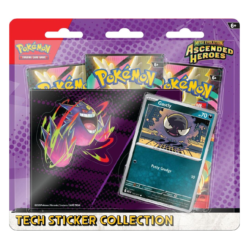 Pokemon TCG: Mega Evolution - Tech Sticker Collection - Ascended Heroes (Gastly)