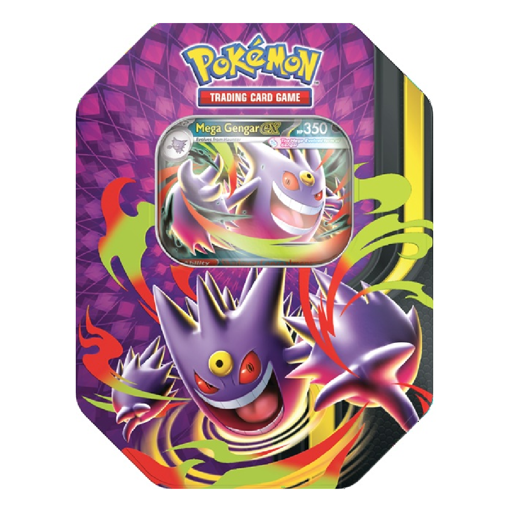 Pokemon TCG: Mega Evolution - Mega Moonlit Tin - Mega Gengar ex
