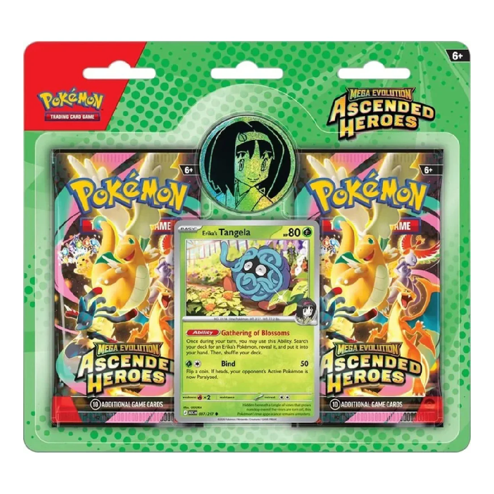Pokemon TCG: Mega Evolution - 2 Pack Blister - Ascended Heroes - Erika