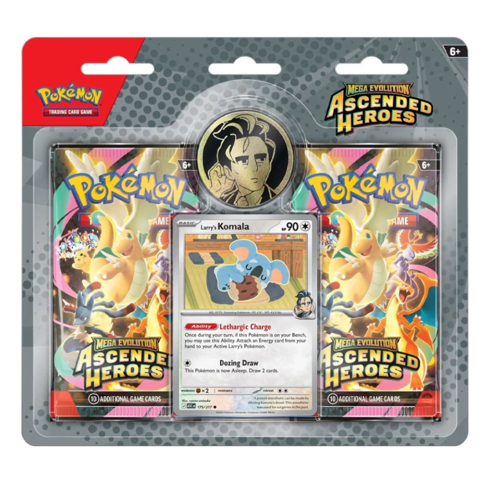 Pokemon TCG: Mega Evolution - 2 Pack Blister - Ascended Heroes - Larry
