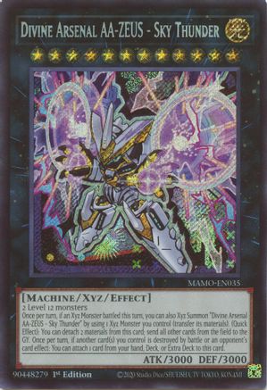 Divine Aresenal AA-Zeus - Sky Thunder - MAMO-EN035 - Secret Rare - 1st Edition