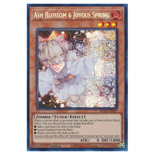 Ash Blossom & Joyous Spring - MP22-EN257 - Prismatic Secret Rare - 1st Edition