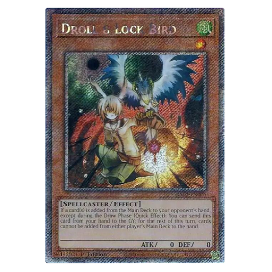 Droll & Lock Bird - RA02-EN006 - Platnium Secret Rare - 1st Edition