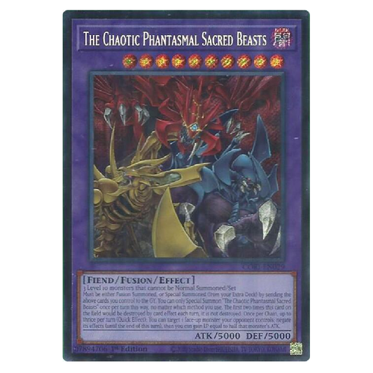 The Chaotic Phantasmal Sacred Beasts - CORI-EN029 - Secret Rare - 1st Edition