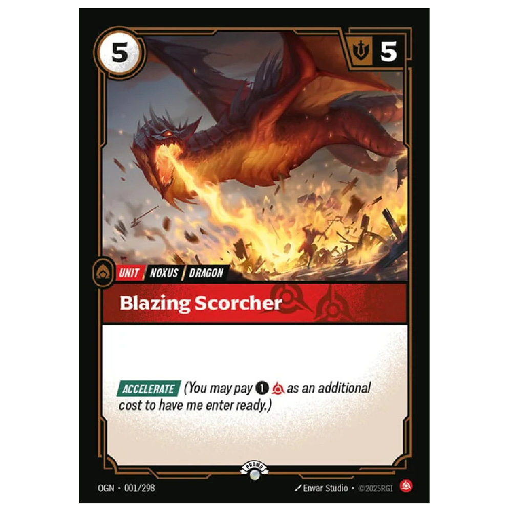 Blazing Scorcher - OGN 001/298 - Promo - 1st Edition