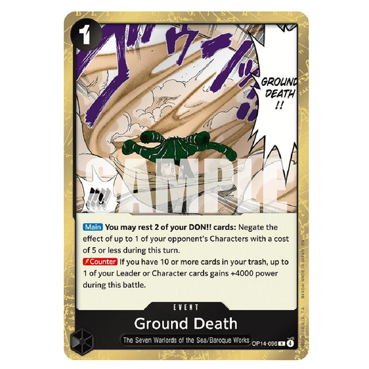 Ground Death - OP14-096 - R - 1st Edition