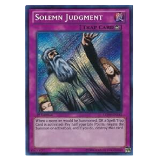 Solemn Judgment - LCJW-EN182 - Secret Rare - 1st Edition