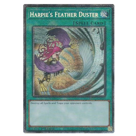 Harpie's Feather Duster (Alt Art) - MP25-EN016 - Starlight Rare - 1st Edition