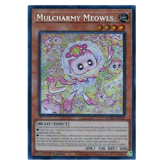 Mulcharmy Meowls - SUDA-EN025 - Secret Rare - 1st Edition