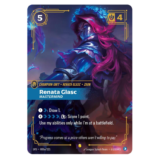 Renata Glasc Mastermind (Alt Art) - SFD 088a/221 - Showcase - 1st Edition