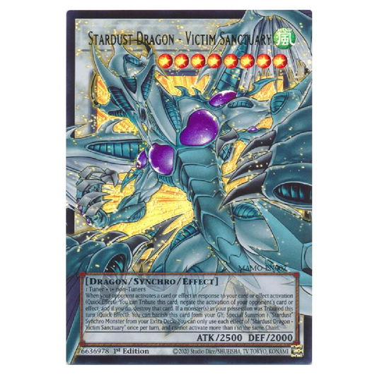 Stardust Dragon - Victim Sanctuary (Overframe) - MAMO-EN007 - Ultra Rare - 1st Edition
