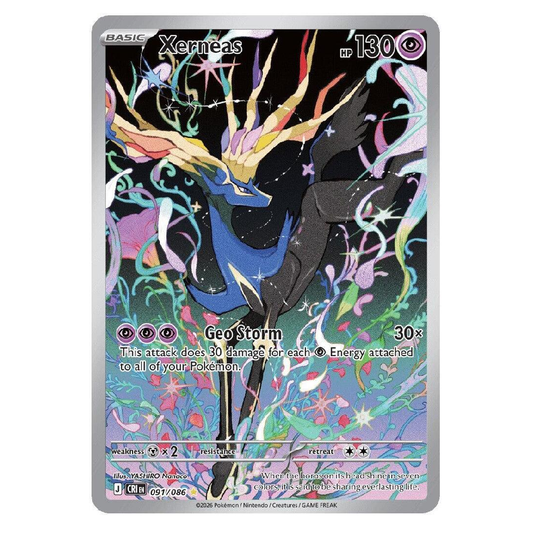 Xerneas - CRI 091/086 - Illustration Rare - 1st Edition