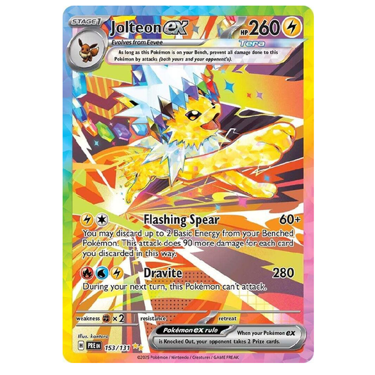 Jolteon ex - PRE 153/131 - Special Illustration Rare - 1st Edition