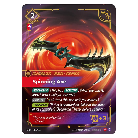 Spinning Axe - SFD 186/221 - Epic - 1st Edition