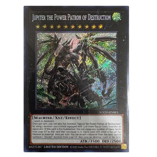 Jupiter the Power Patron of Destruction - DOOD-ENSP1 - Secret Rare - Limited Edition