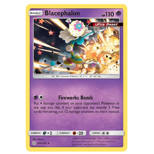 Blacephalon - 104/236 - Holo Rare - 1st Edition