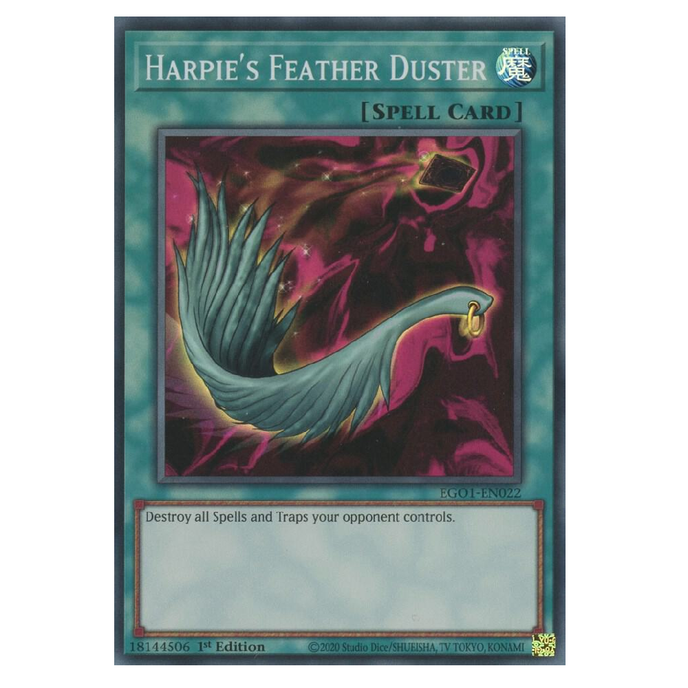 Harpie's Feather Duster - EG01-EN022 - Super Rare - 1st Edition