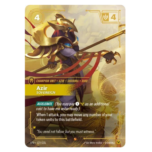 Azir Sovereign - SFD 177/221 - Epic - 1st Edition