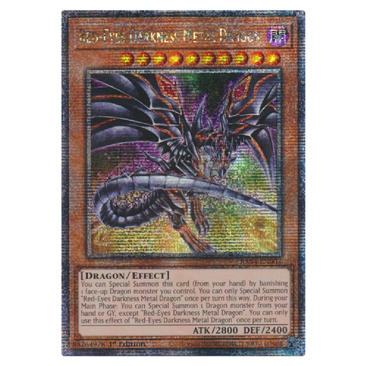 Red-Eyes Darkness Metal Dragon (Alt Art) - RA04-EN003 - Quarter Century Secret Rare - 1st Edition
