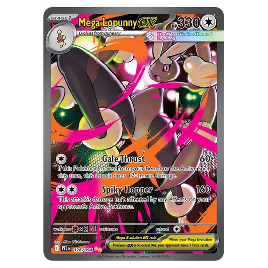 Mega Lopunny ex - PFL 128/094 - Special Illustration Rare - 1st Edition
