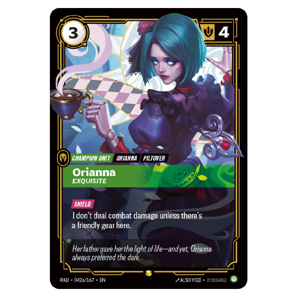 Orianna, Exquisite (Alt Art) - RAD 042a/167 - Showcase - 1st Edition