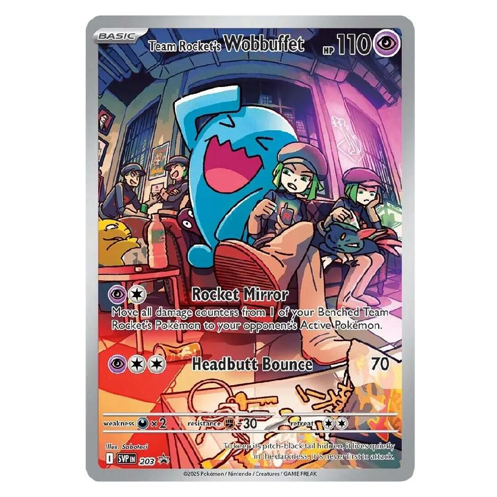Team Rocket's Wobbuffet - SVP 203 - Promo - 1st Edition
