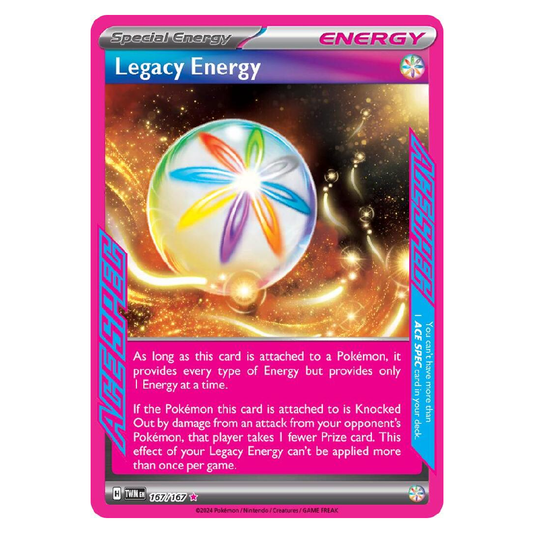 Legacy Energy - TWM 167/167 - Ace Spec Rare - 1st Edition