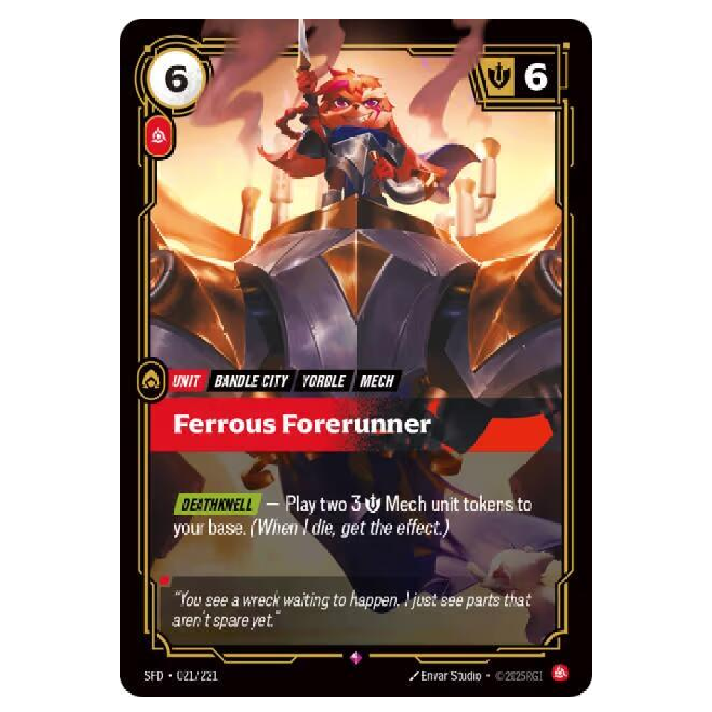 Ferrous Forerunner - SFD 021/221 - Rare - 1st Edition