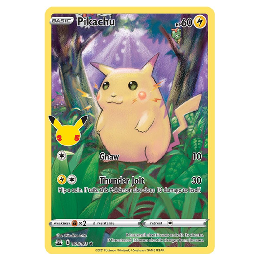 Pikachu - 005/025 - Ultra Rare - 1st Edition