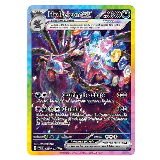 Hydreigon ex - SSP 240/191 - Special Illustration Rare - 1st Edition