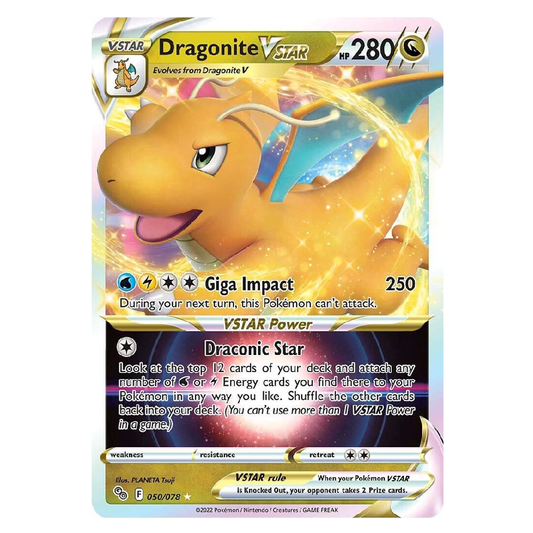 Dragonite Vstar - 050/078 - Ultra Rare - 1st Edition