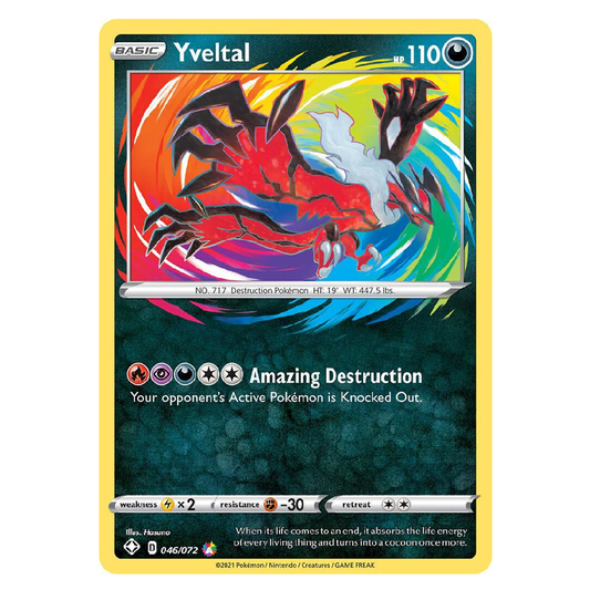 Yveltal - 046/072 - Amazing Rare - 1st Edition
