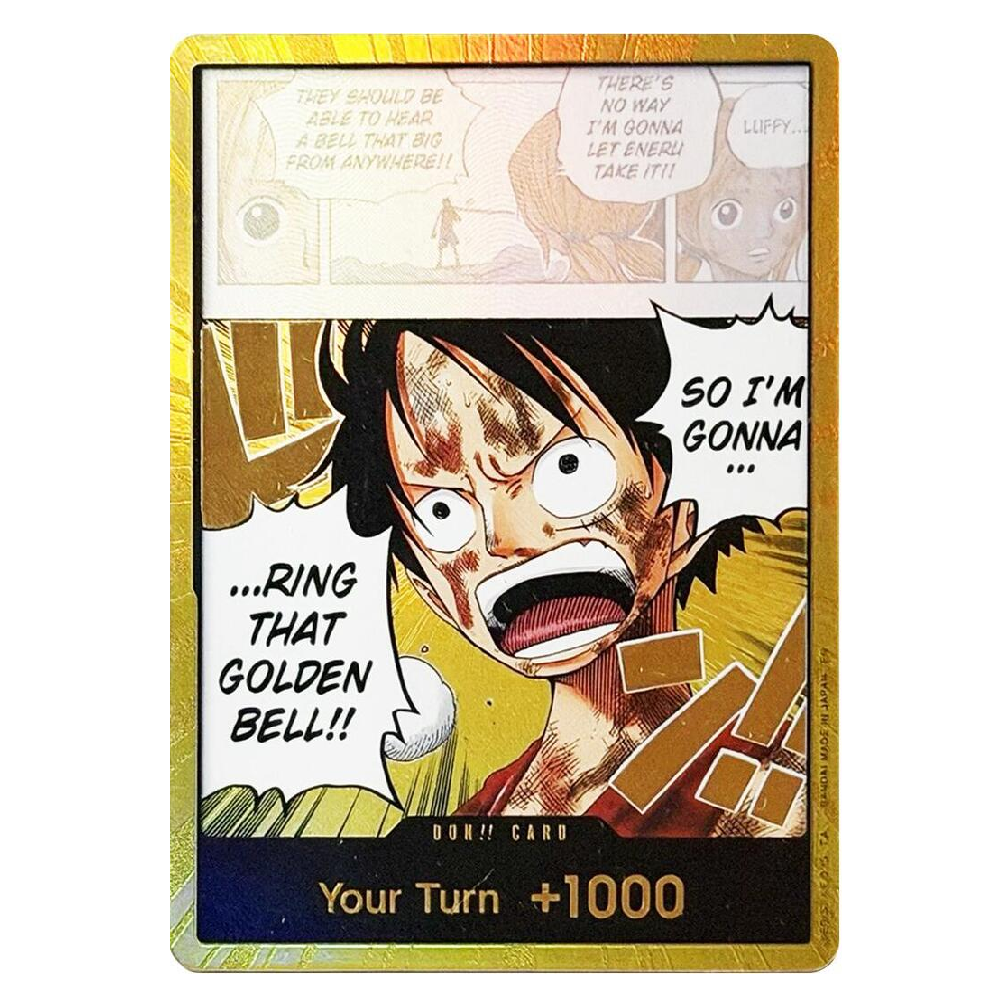Don!! Card (Luffy) (Gold) - OP15 - Don!! - 1st Edition